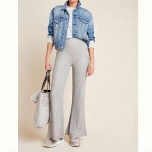 Anthropologie Gray Flared Pants